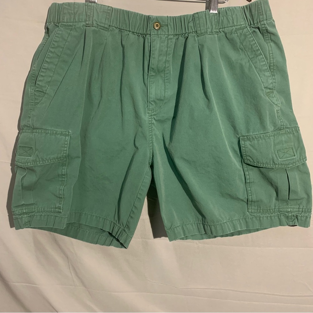 Tommy Bahama Shorts Relax Mens 2XL Green Cargo Chino Summer Athletic Drawstring